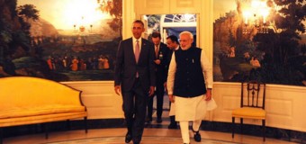 PM Narendra Modi meets Barack Obama: gifts him Gita