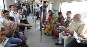 Prime Minister Modi inaugurated the Badarpur-Faridabad Metro line.